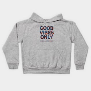 Good Vibes Only camouflage quote Kids Hoodie